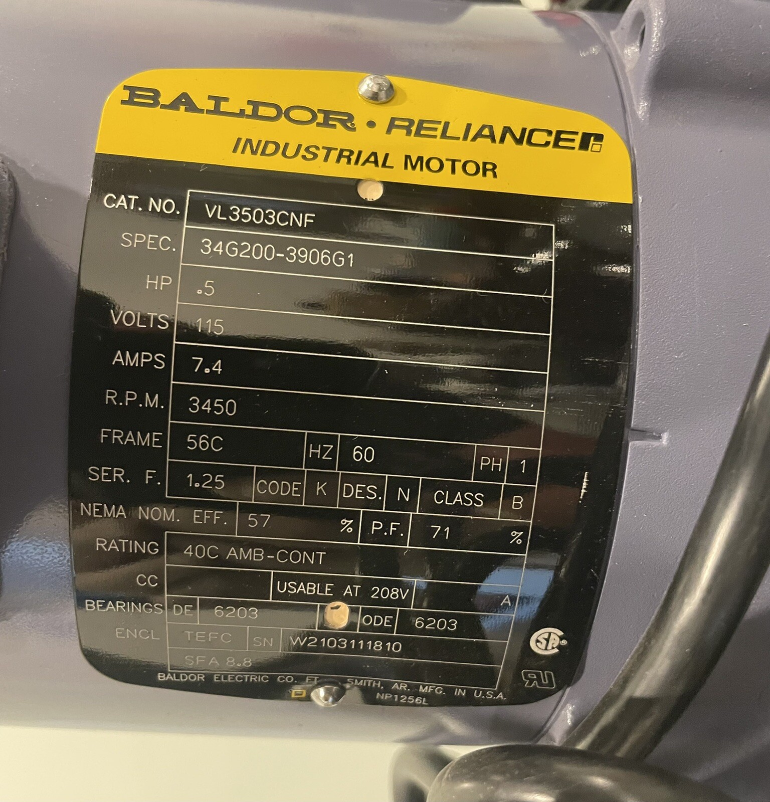 PB9 Blower Fan SPB9 Dust Collector Baldor VL3503CNF DC-10C NEW! FREE SHIPPING!