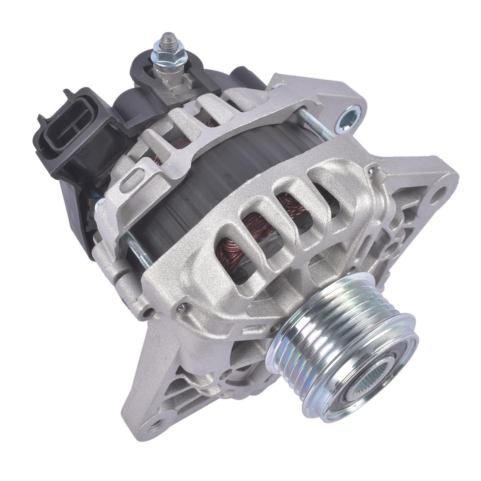 Alternator Replacement for Kia Soul Base Hatchback 1.6L L4 90A 12V CW 6-Groov…