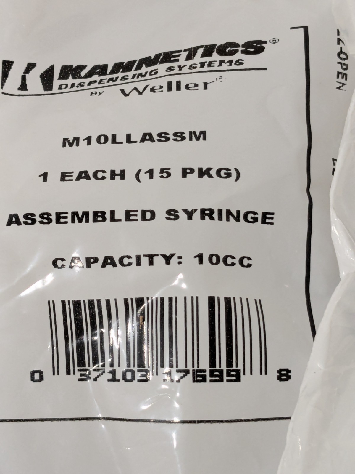 Weller Soldering Manual Assembled Syringe – 10cc: Qty 150 M10LLASSM