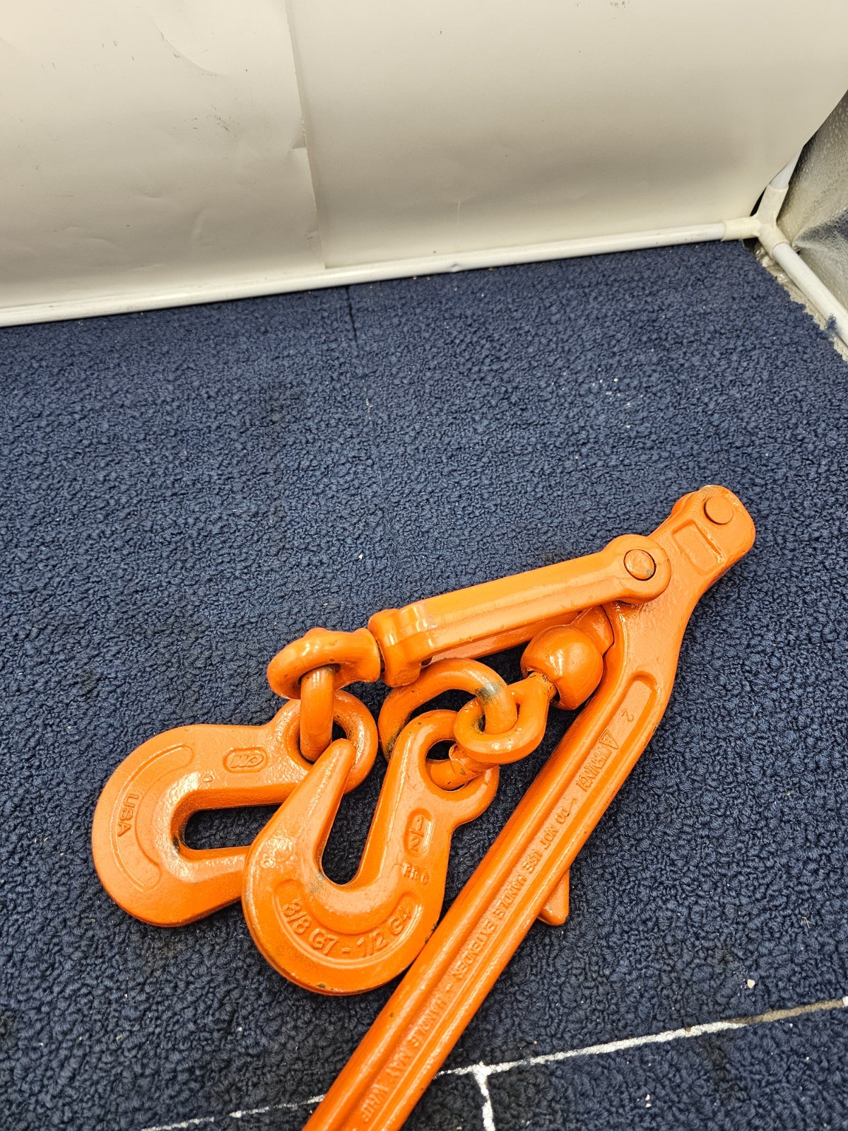 3/8″ G7 to 1/2″ G4 Lever Load Binder Forged Steel Powder Coated Orange