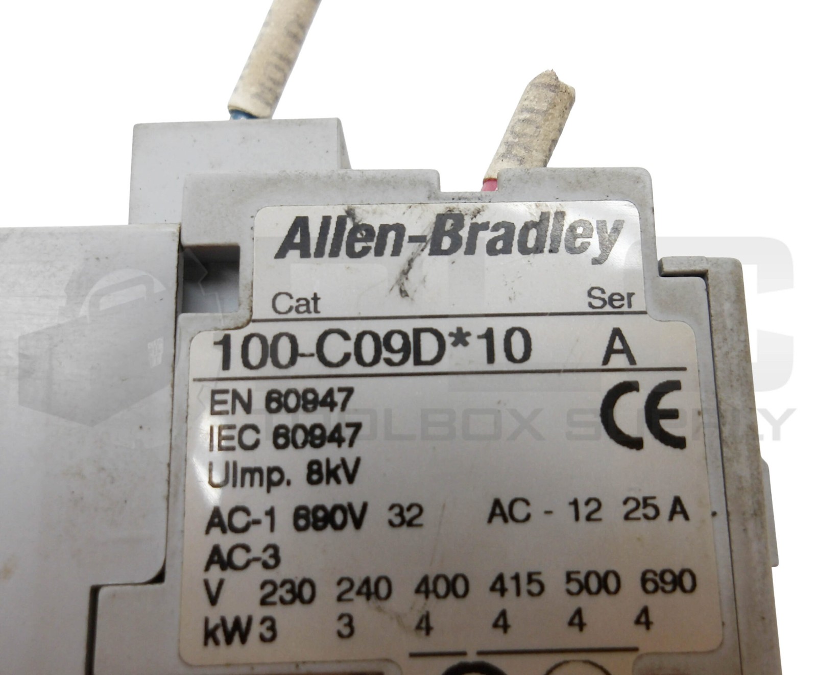 ALLEN BRADLEY 100-C09D*10 /A CONTACTOR W/ 193-ES2AB /B OVERLOAD RELAY