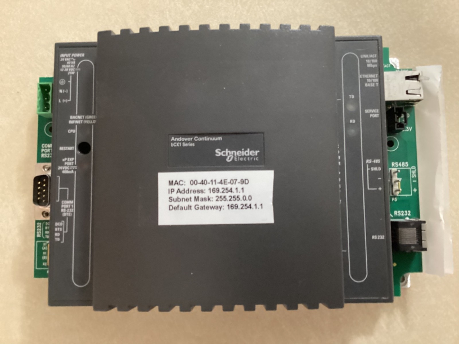 SCHNEIDER ELECTRIC Andover Continuum bCX1 – Model: CX9640 (USED)