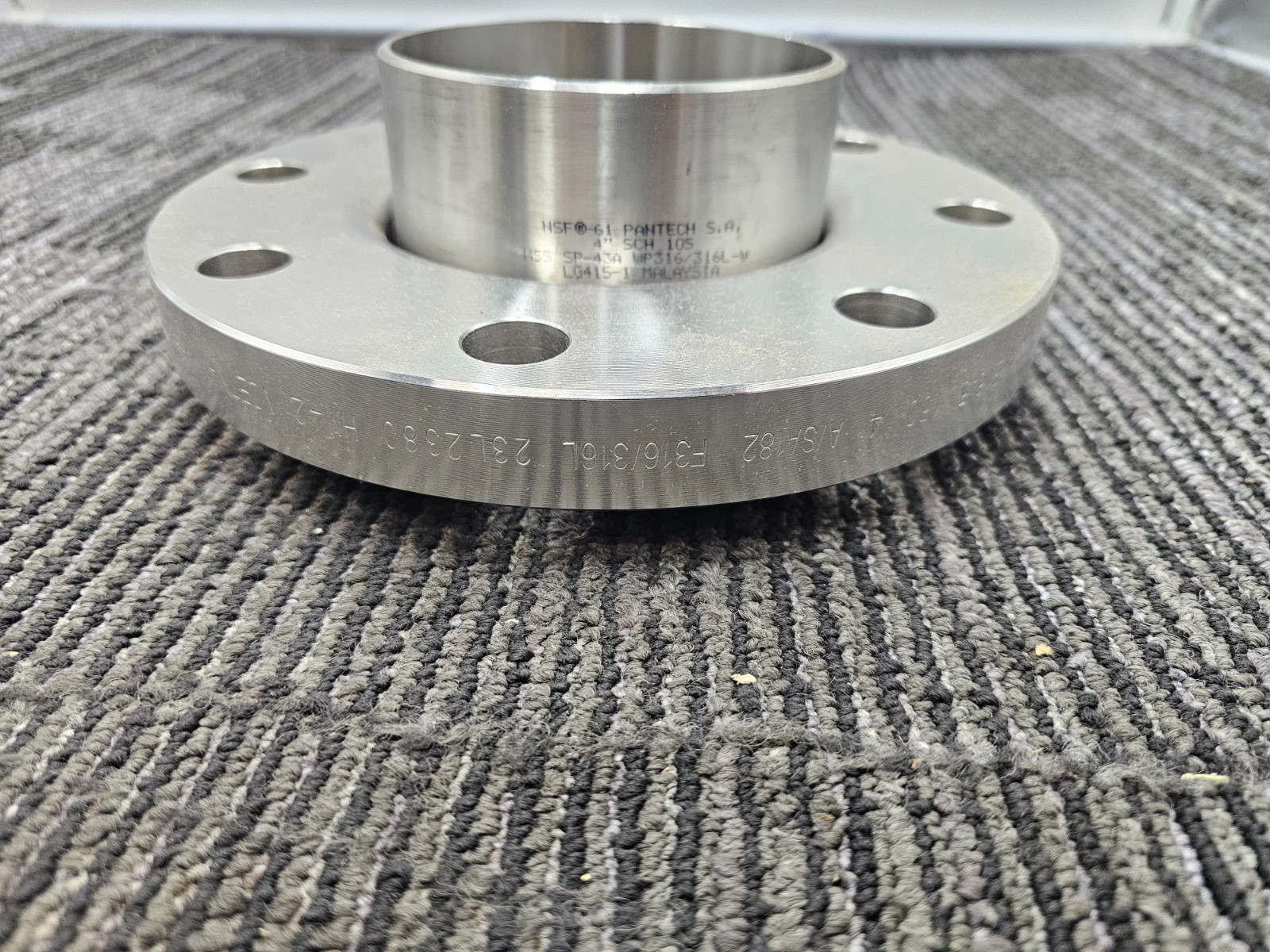 FTC B16.5 150 4 A/SA182 Neck Flange F316/316L 23L2380 HM42 NSF 61 4″ SCH
