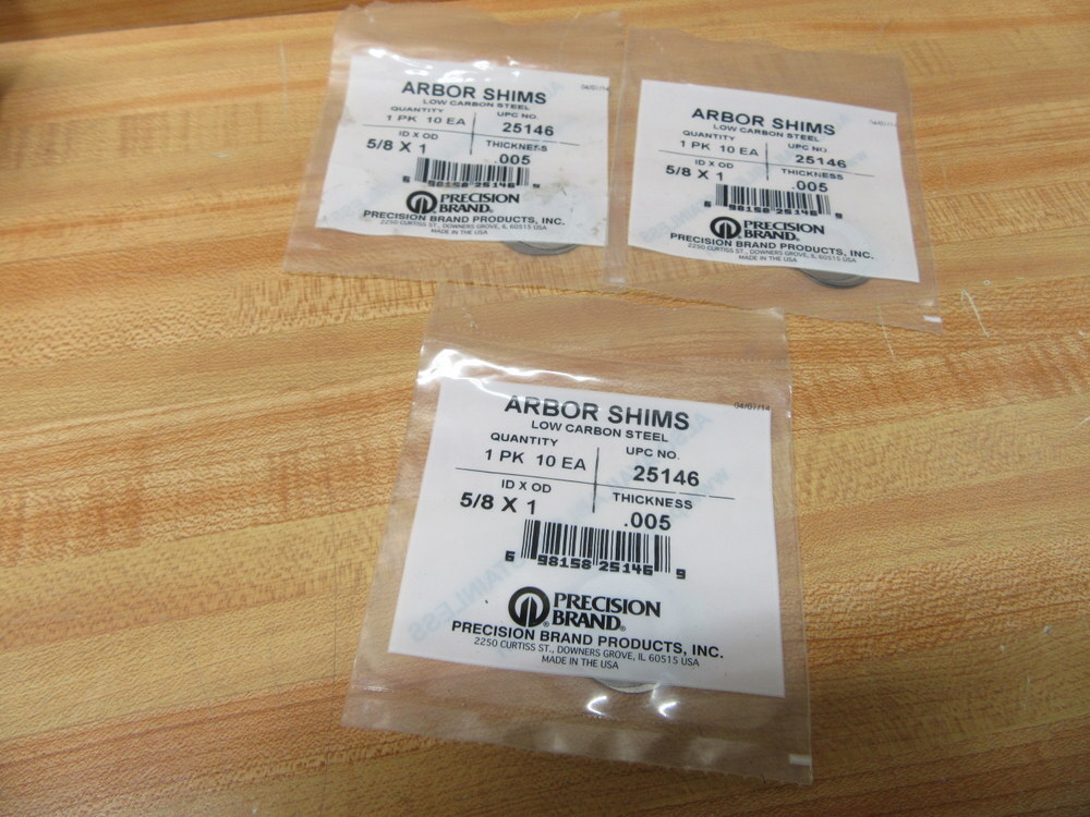 Precision Brand 25146 Arbor Shims (Pack of 30)
