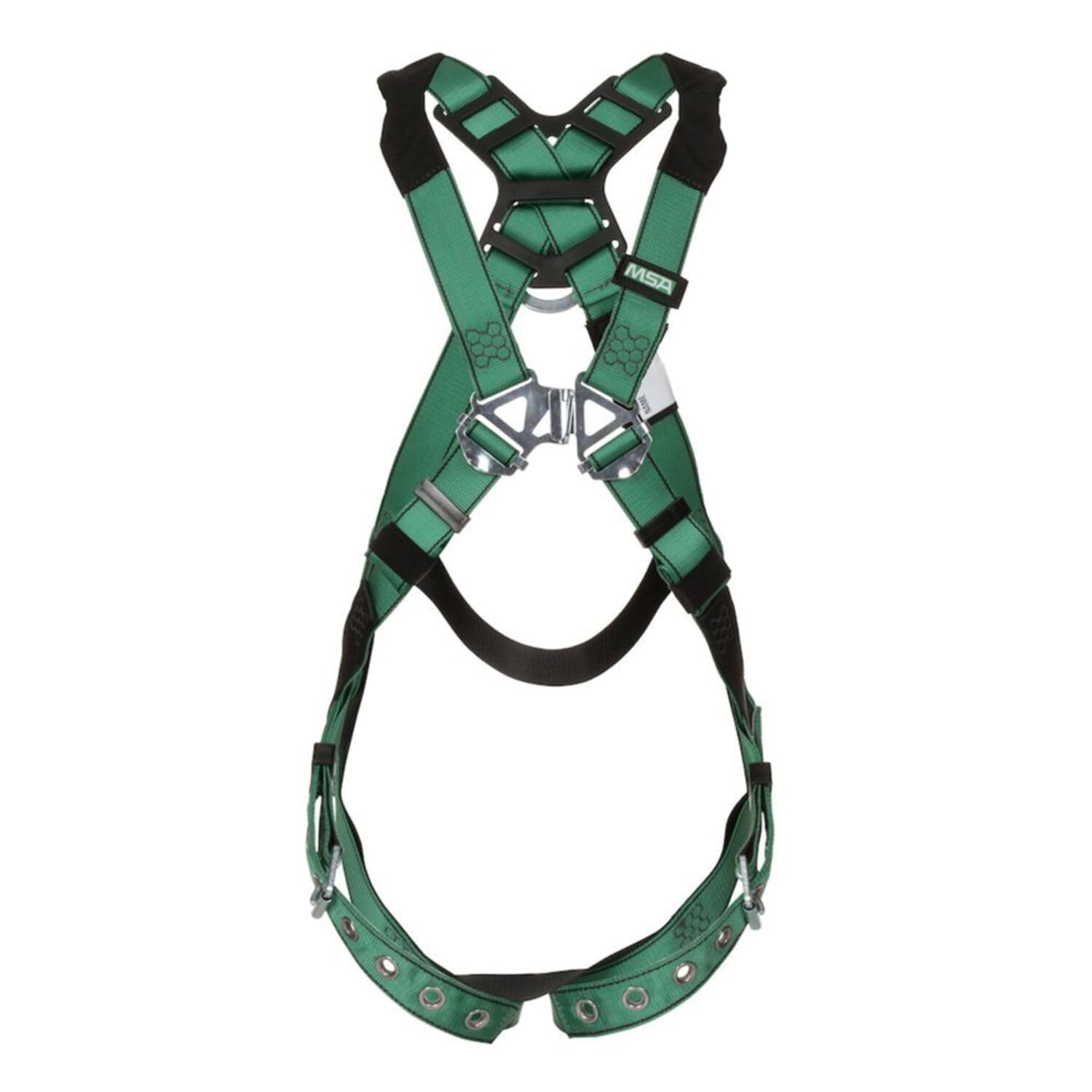MSA 10196642 V-Form Full Body Safety Harness – Size: Standard, D-Ring, Green