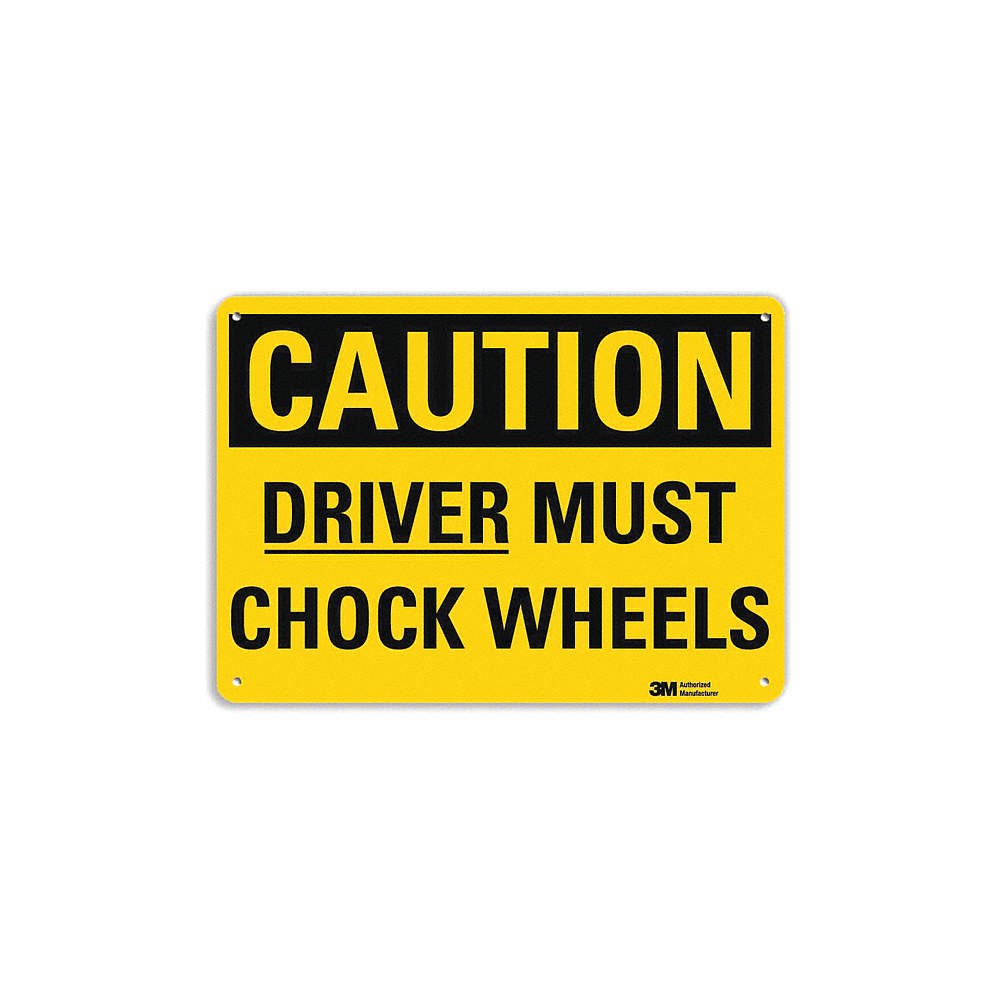 LYLE U4-1218-RA_10X7 Safety Sign,7 in x 10 in,Aluminum 35JM48