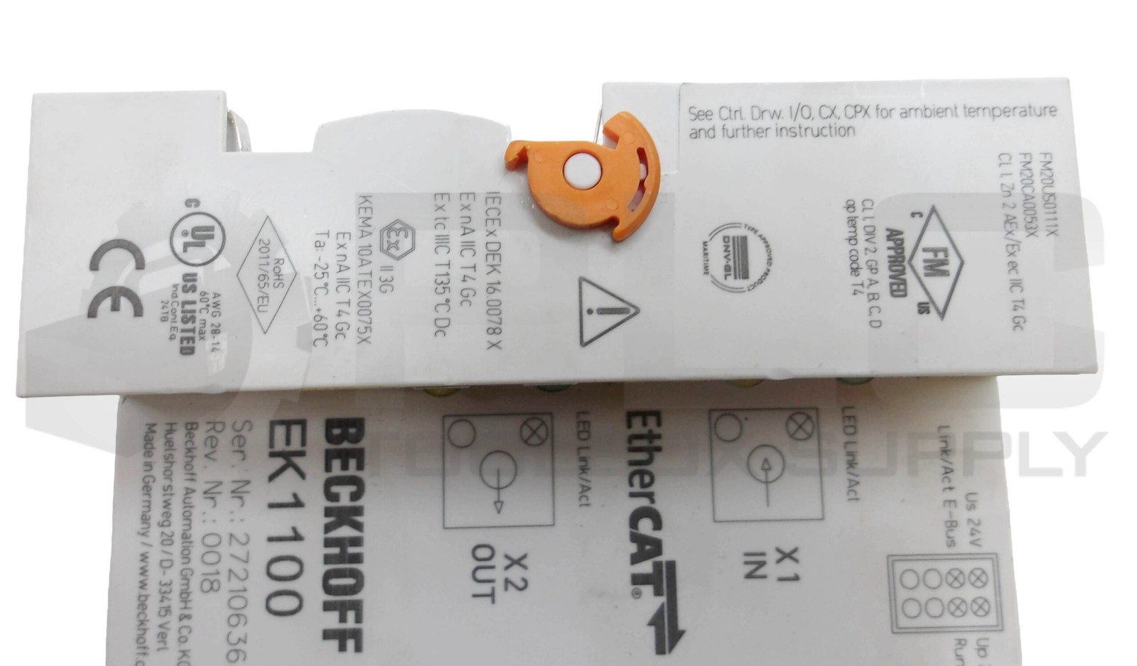 BECKHOFF EK1100 ETHERCAT COUPLER