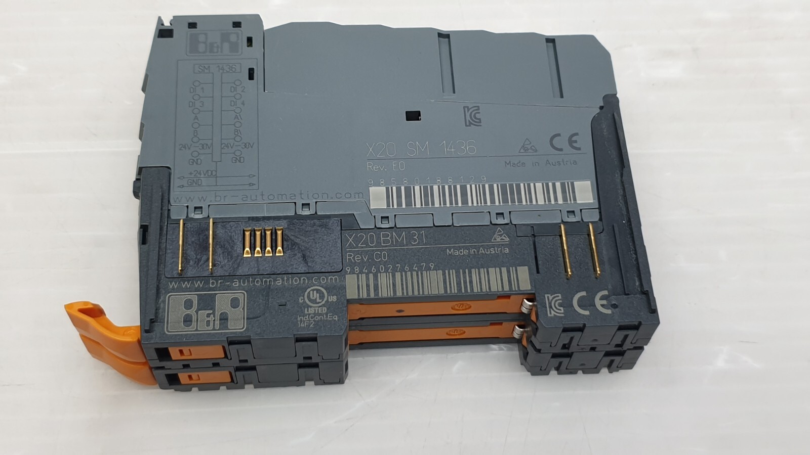 B&R X20 SM 1436 Module, Rev. E0 with X20 BM 31 Base Module