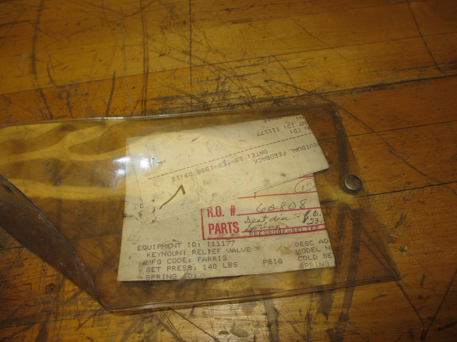 Farris 1420S Safety Relief Valve Set 140psig Brass