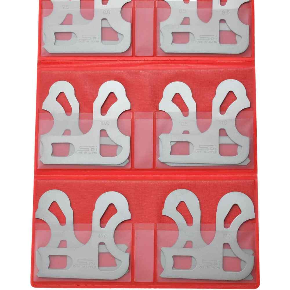 26 Piece SPI 31-310-6 Stainless Steel Metric Radius Gage Set: 0.5mm-13mm Radius