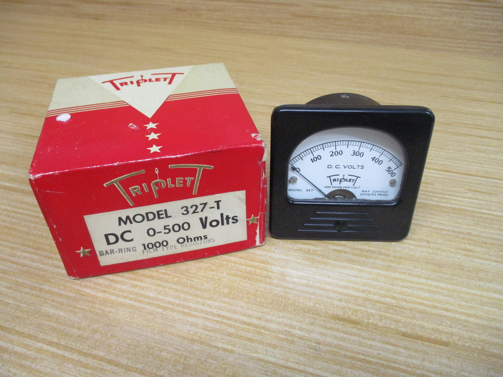 Triplett 327-T DC 0-500 V Panel Meter 327T