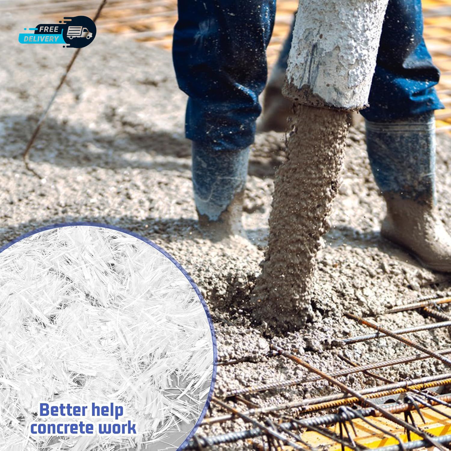 6.6 Lb Concrete Fiberglass, 3/4 Inch Fiberglass Mortar Concrete Reinforcement