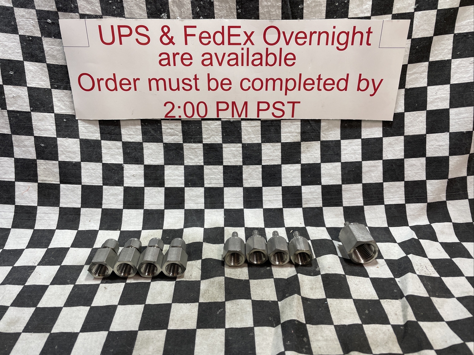 SWAGELOK FEMALE ADAPTER, SS-400-7-4 & SS-4-TA-7-4 & SS-4-TA-7-8, LOT OF 9#1541P1