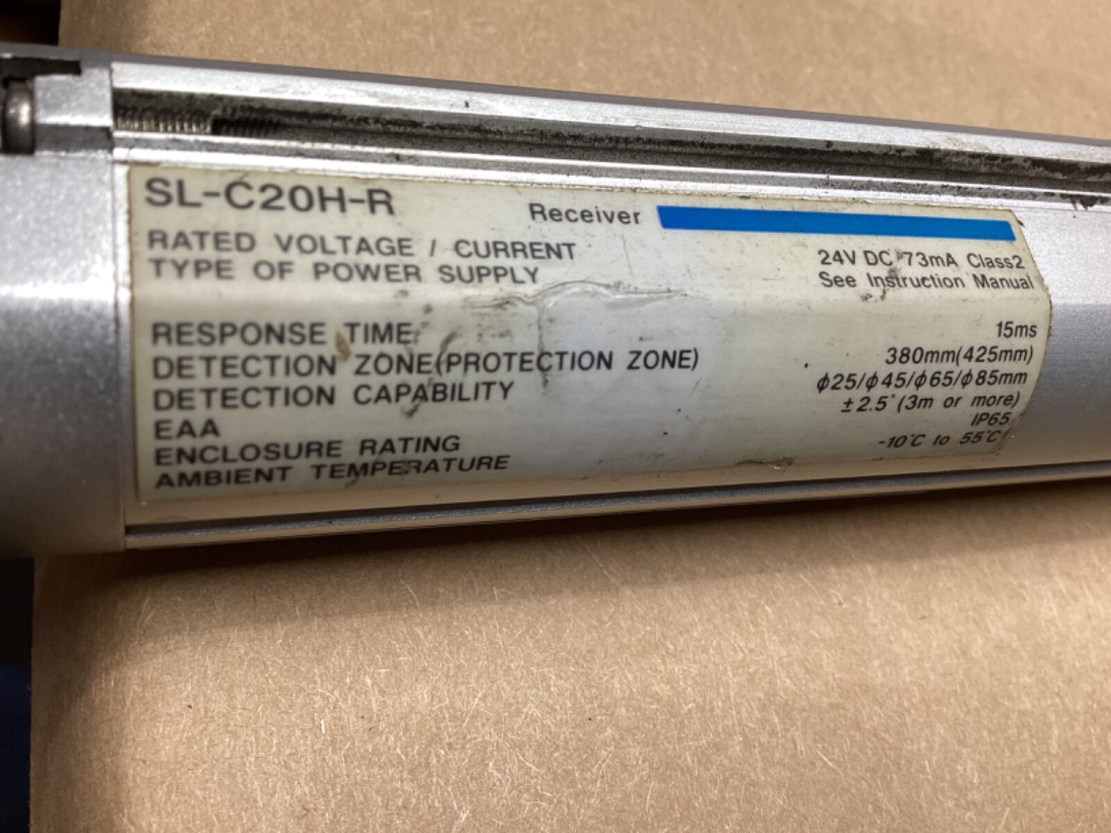 KEYENCE TRANSMITTER SAFETY LIGHT CURTAIN SL-C48H-TR / SL-C20H-R #123G34PR7