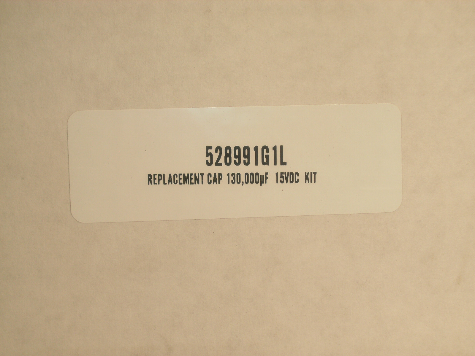 NIPPON CHEMI-CON 528991P1 CAPACITOR 15 VDC 130,000 uF 18 VDC SURGE