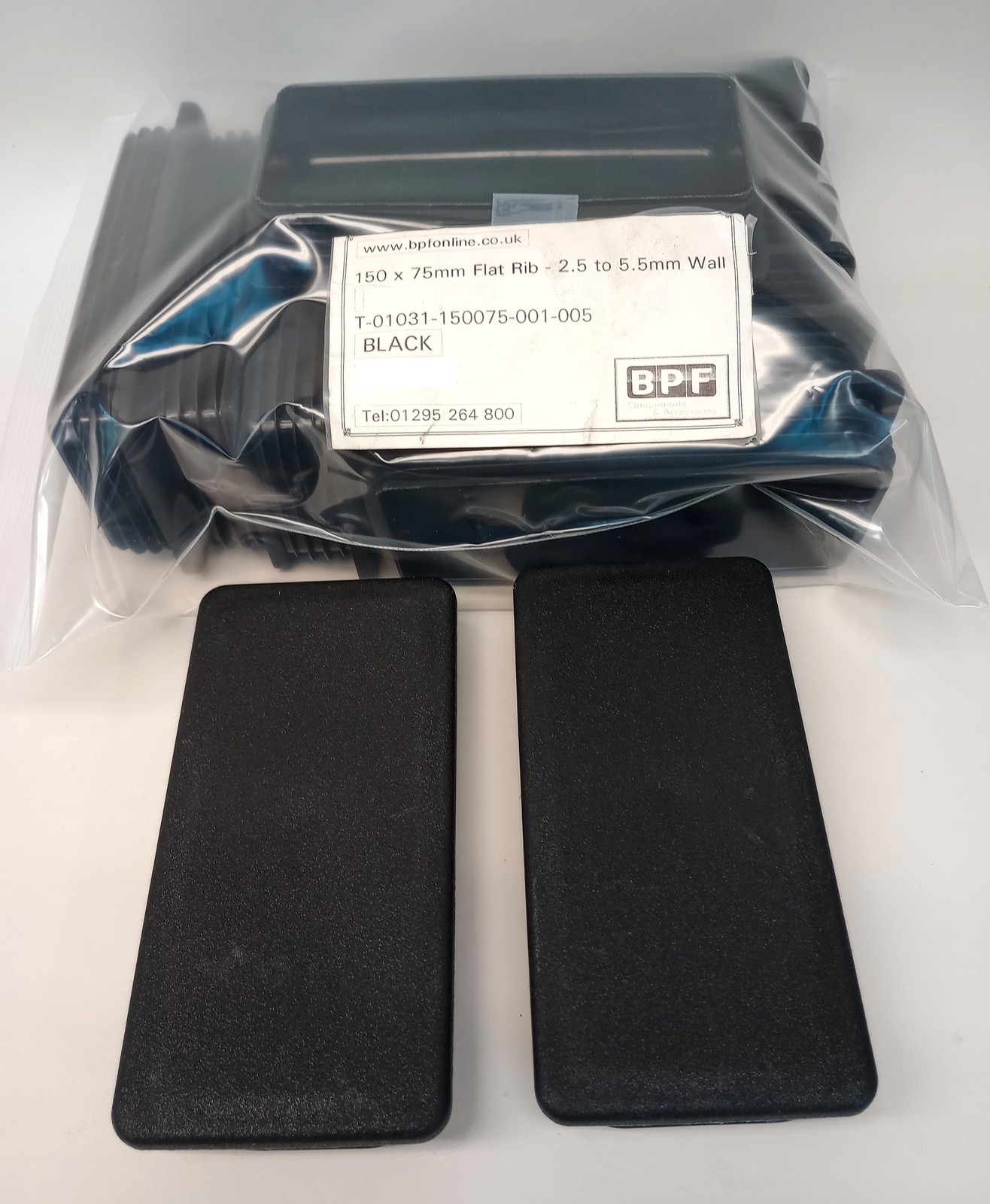 BPF T-01031-150075-001-005 Cap Plug 150 X 75mm Flat Rib (Pack Of 10)