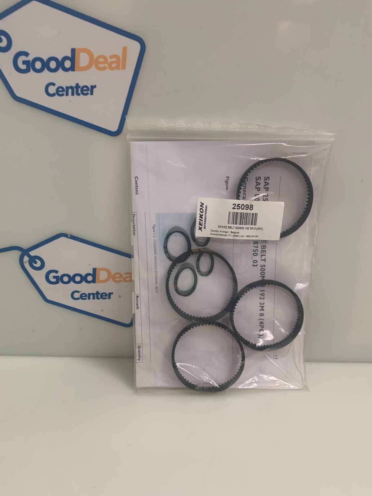 Bag of 4 Xeikon 500MM Spare Belts 25098 192 3M 8
