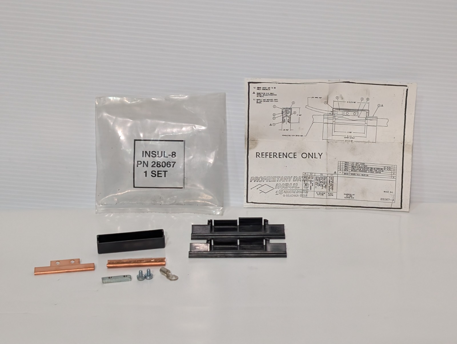 Lot of 2: INSUL-8 28067 industrial in-line power feed component kits #10 Wire