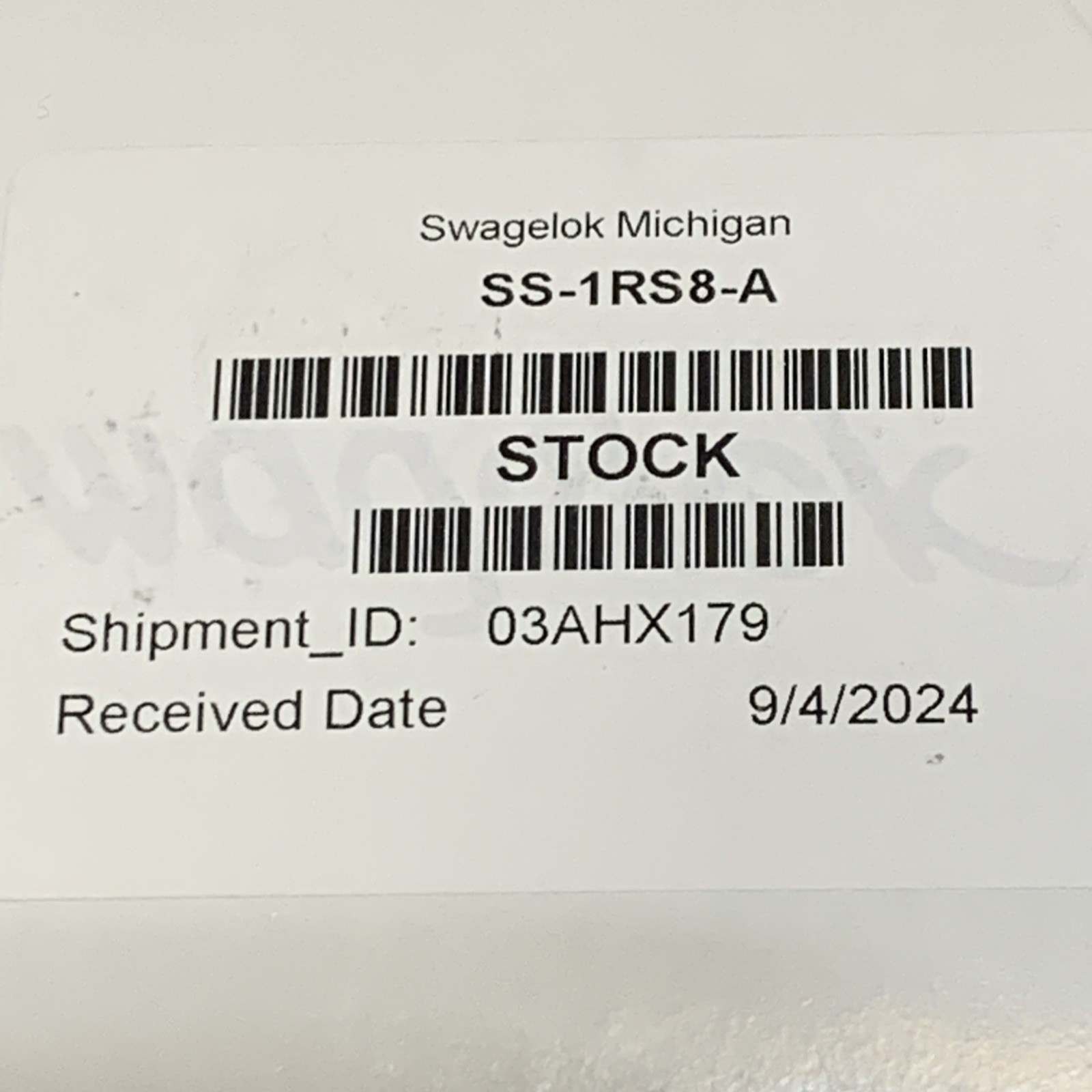 Swagelok SS-1RS8-A 316 stainless steel, integral bonnet angle-pattern needle