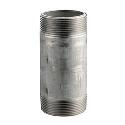 Merit Brass 6012-400 3/4″ MNPT Pipe Nipple 316 SS SCH 40/STD 4″ Length