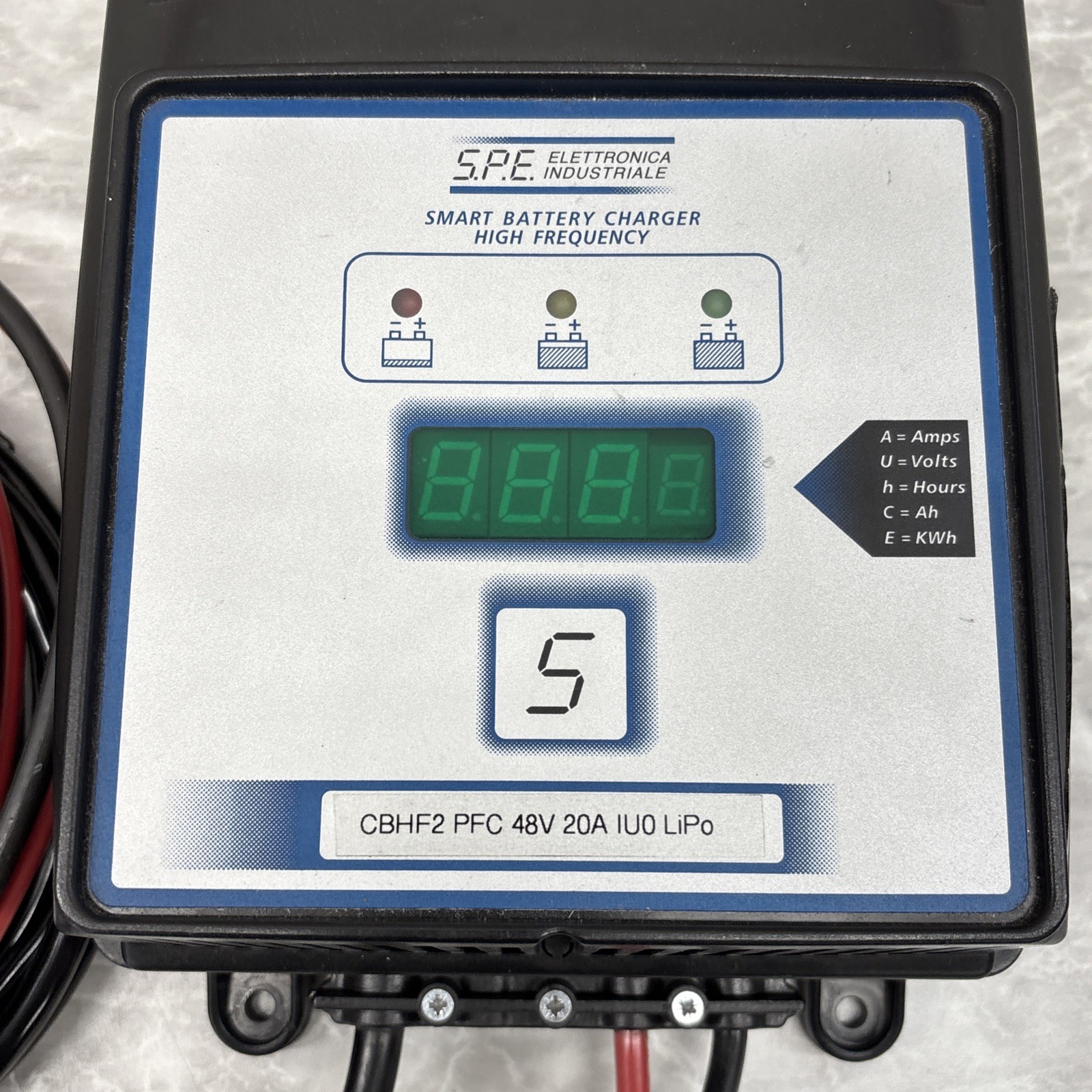 S.P.E. CBHF2-PFC5 48-20 Electronica Industriale Battery Charger 48V 20amp