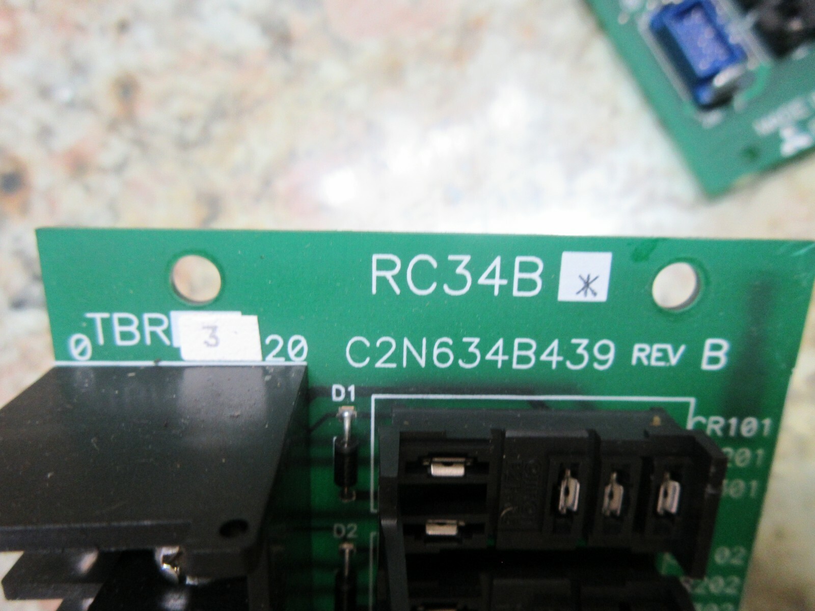 MITSUBISHI CIRCUIT BOARD RC34B C2N634B439 REV.B EACH 1