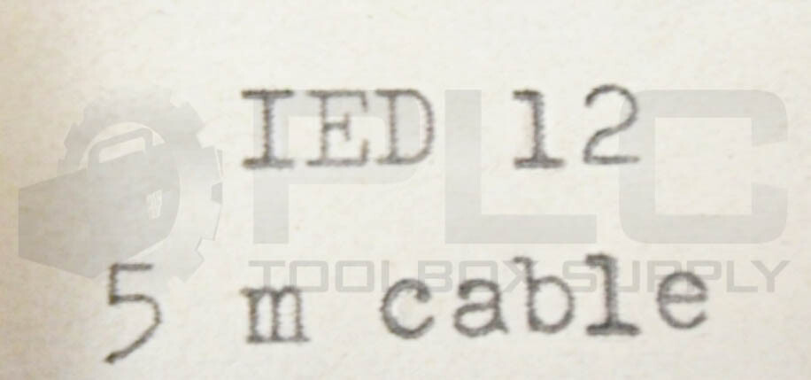 NEW SENSOR IED12 THROUGH BEAM TRANSMITTER, 5 M CABLE