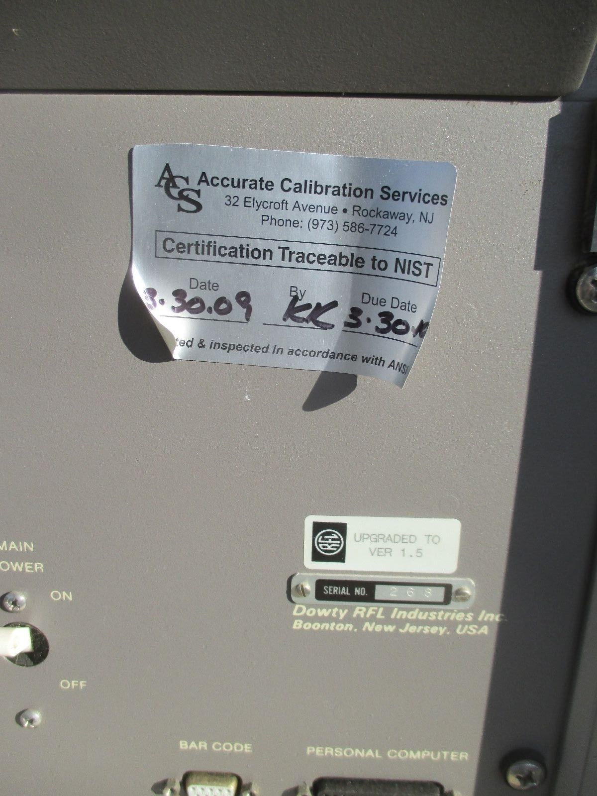 Radian Research RFL UTEC 5800 Meter Calibration System DOWTY RFL