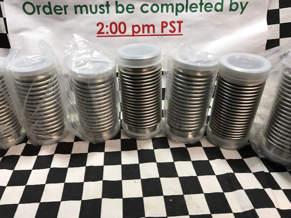 10x MDC VACUUM Flexible Hose Vacuum bellow 4″ X KF-40, NW40, RACK H #H90
