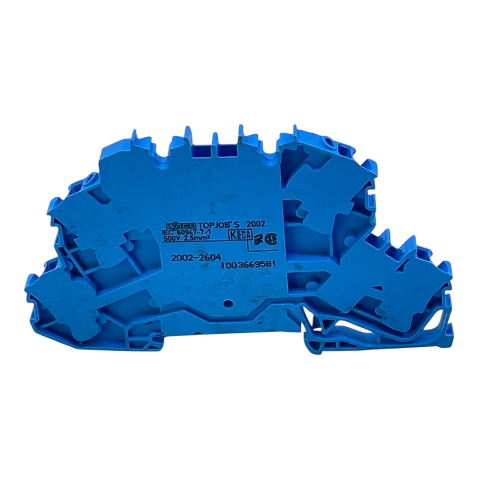 WAGO Terminal Block 2002-2604 TOPJOB S 2.5Mm² 500V Blue For DIN Rail