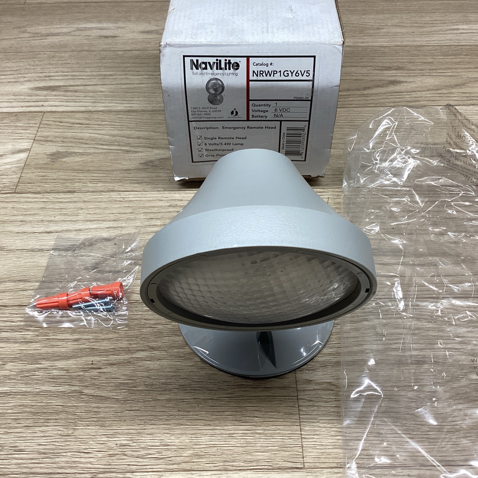 NAVILITE NRWP1GY6V5 EMERGENCY REMOTE HEAD LIGHT #108D87PR5*CO