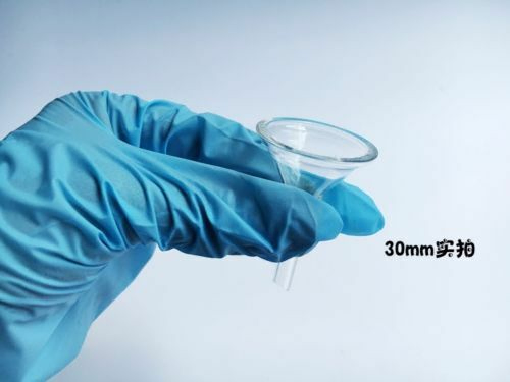 Funnel short rod borosilicate glass equipment 30/40/50/60/75/90/100/120mm
