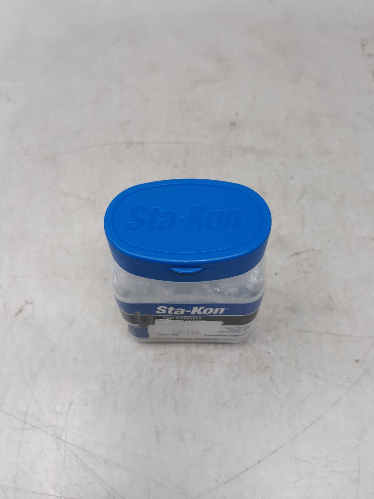 Sta-Kon Rb14-14F 18-14 Awg Nylon Fork Terminal 1/4″ Stud Pk100