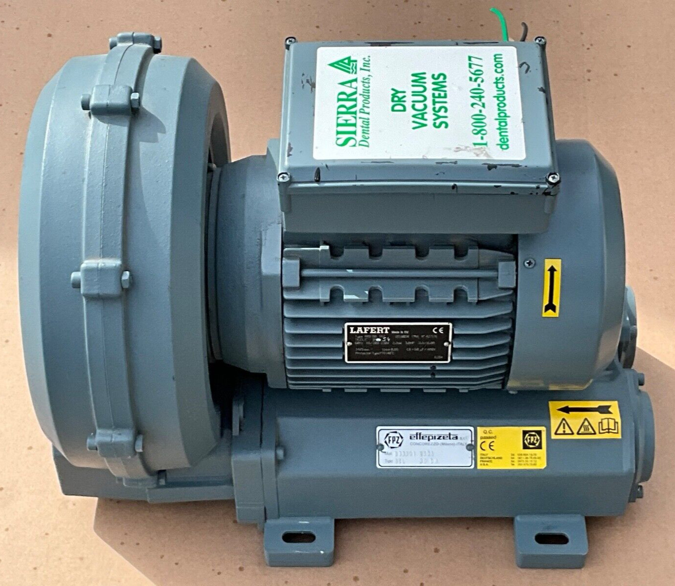 SIERRA DRY VACUUM LAFERT EFFEPIZETA, AMD 90L DA2, 115/208-230V, LIGHT USE