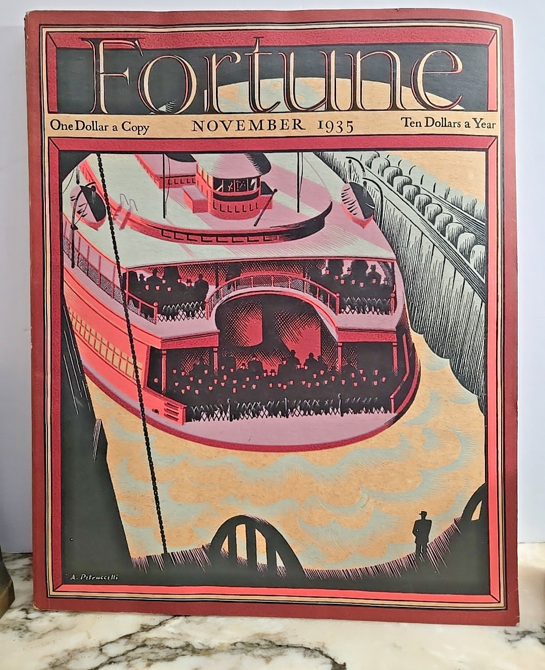 Fortune Magazine Nov 1935 – Antonio Petruccelli Cover – Vintage Advertising