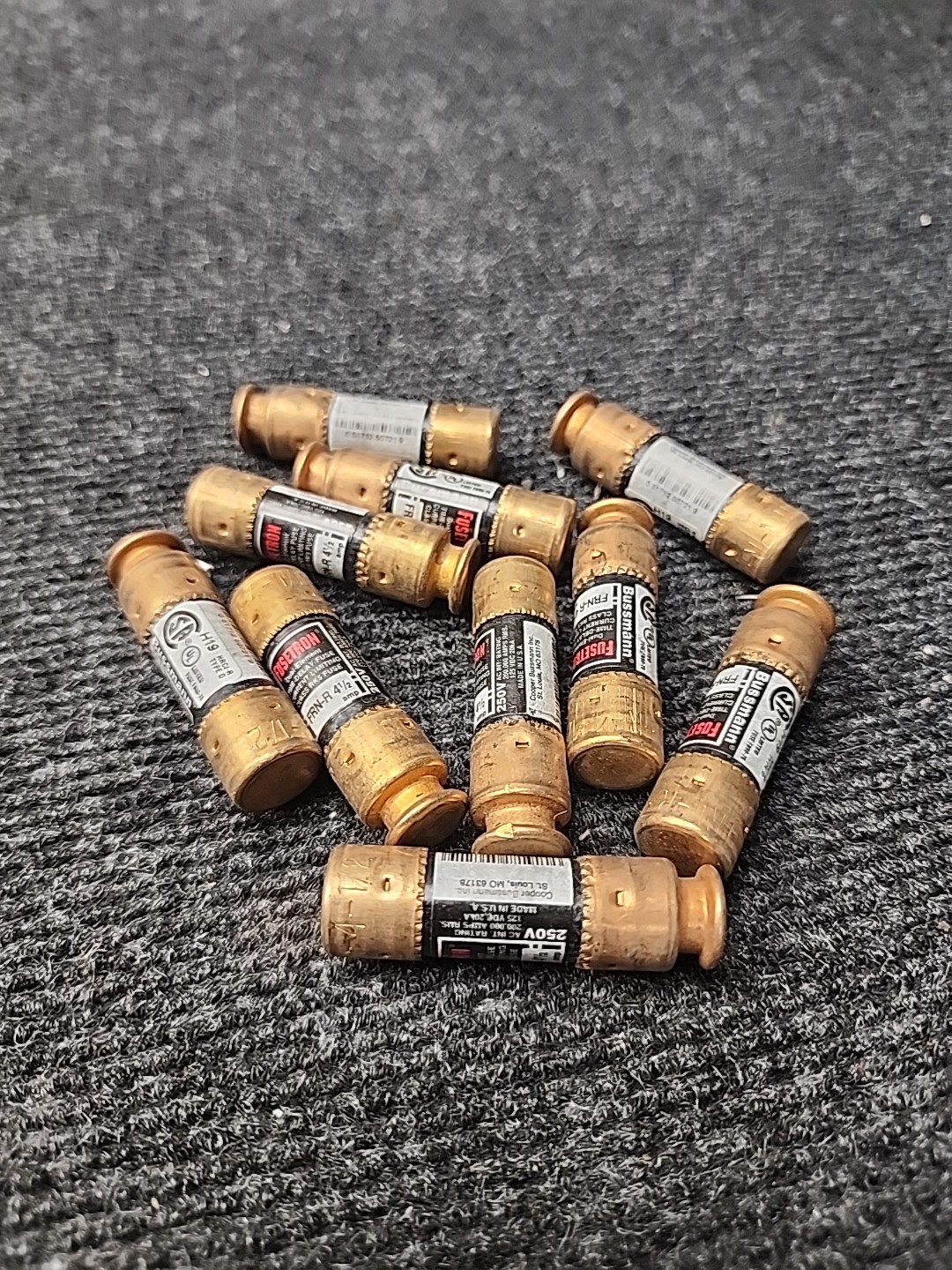 NEW Lot of 10 Buss FRN-R-4-1/2 Bussmann Fuse Fuses RK5