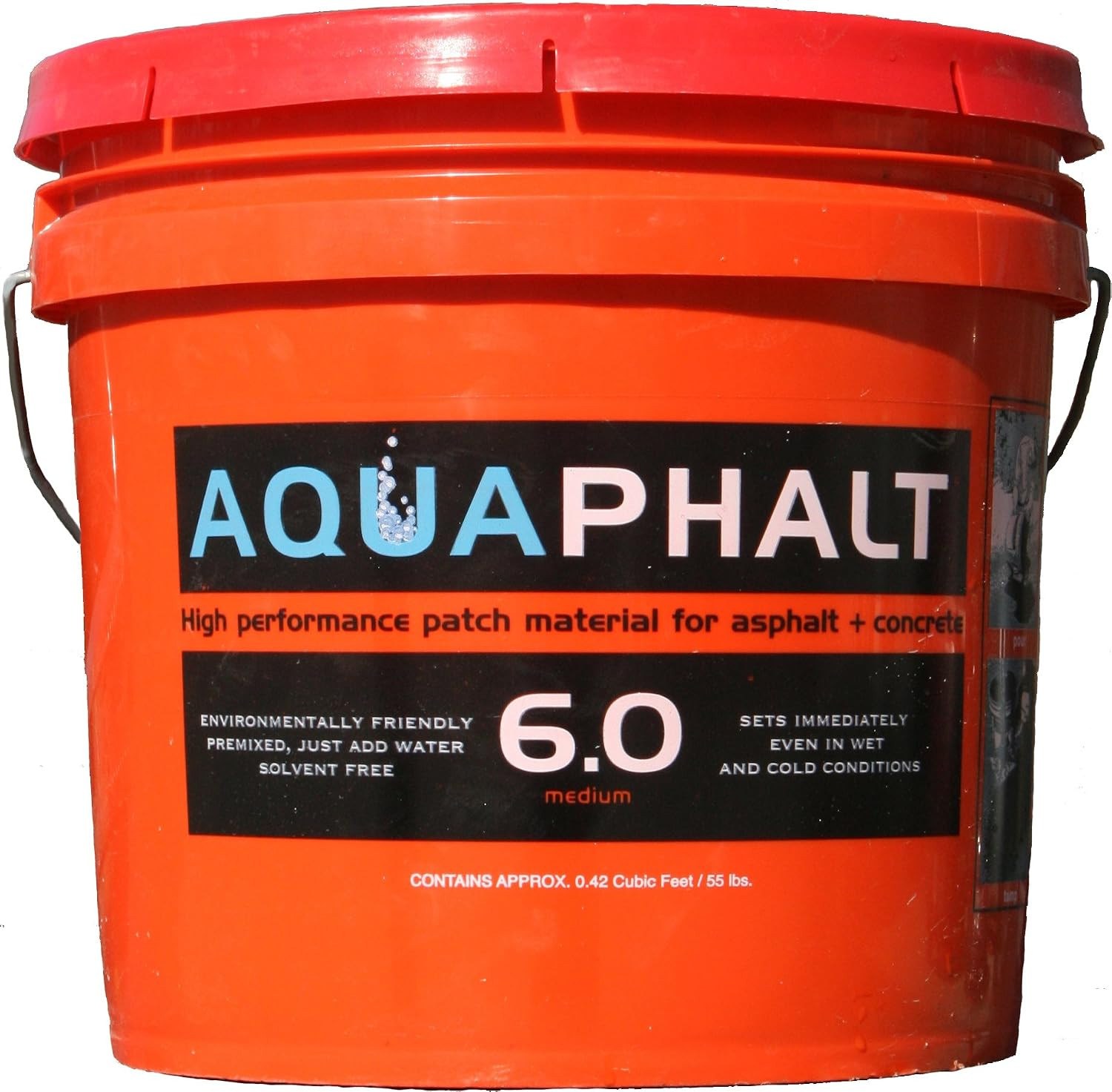 6.0 Permanent Asphalt Repair for Potholes, Driveways, and Roads – Bucket