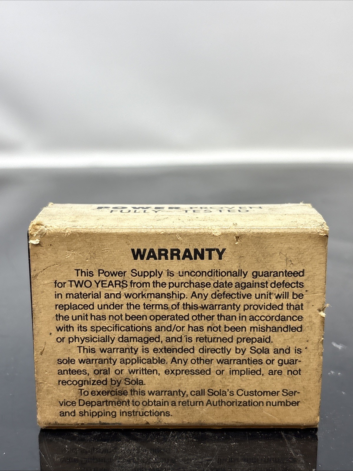 NEW SOLA 84-15-2110 POWER SUPPLY 115VAC 15VDC