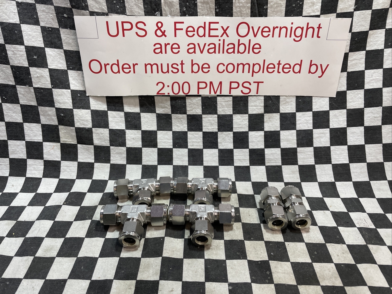 PARKER TEE UNION 1/2″, 8ET8-316 & 8SC8-316 & , LOT OF 6, SHIPSAMEDAY#1557W4