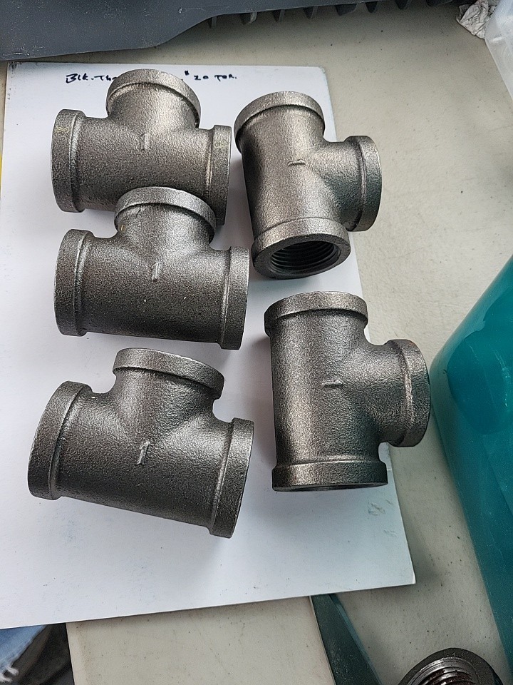 1″ Tee Pipe Fitting MI300 Iron (Pack of 5)