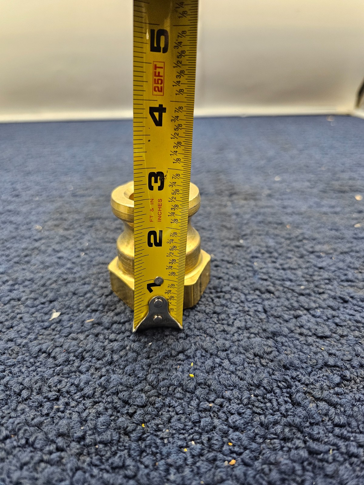 (QTY 4) PT-12A COUPLER BRASS FINISH 1-3/4 Inches Diameter x 2-3/8″