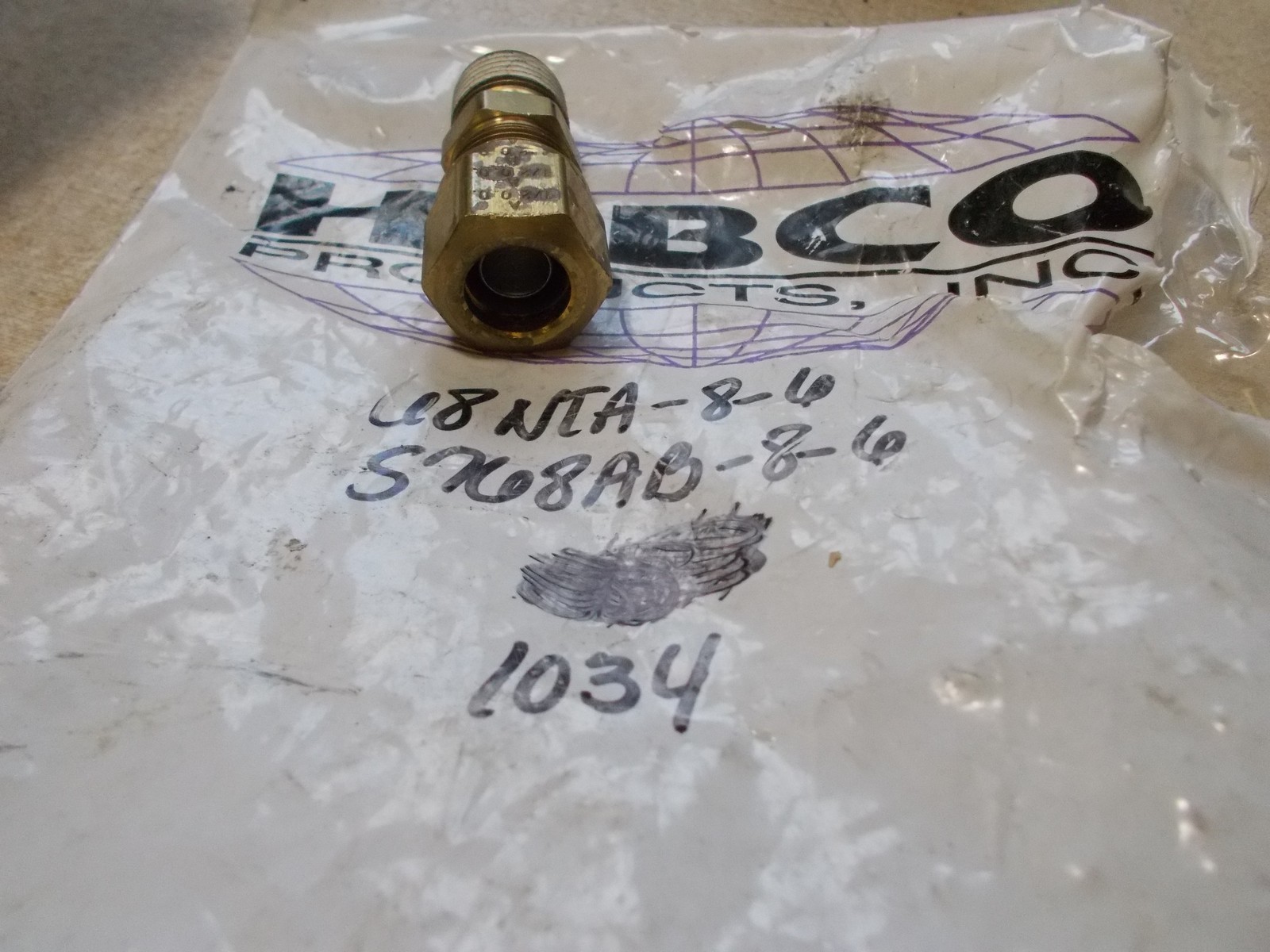 NEW Hebco Fitting 68NTA-8-6 S168AB-8-6 *FREE SHIPPING*