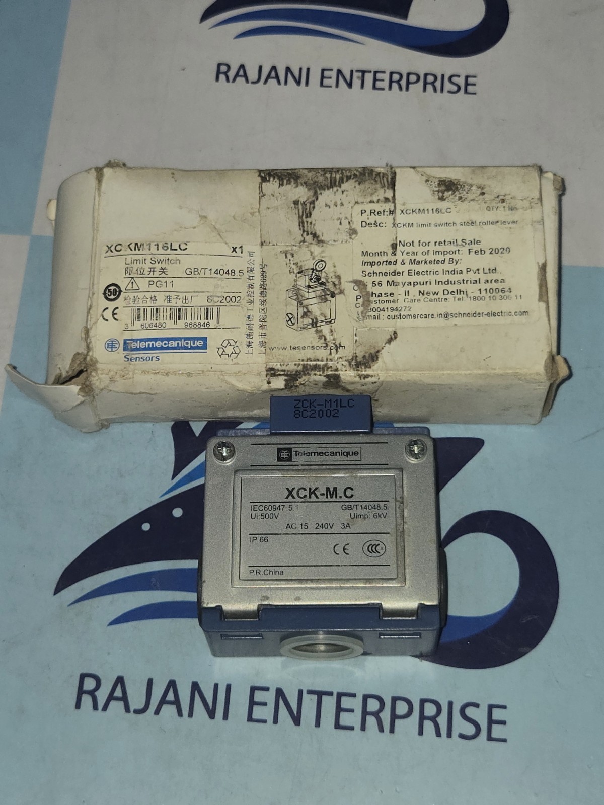 NEW Telemecanique XCK-M.C Limit Switch 500V 6kV IP66 AC 15 240V 3A