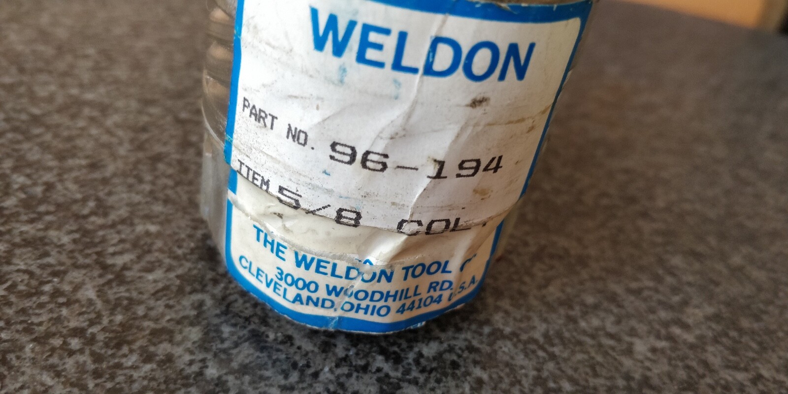 NOS Genuine Weldon Brand Collet C-10 C10 Size: 5/8″ Germany Balas Flexi Grip