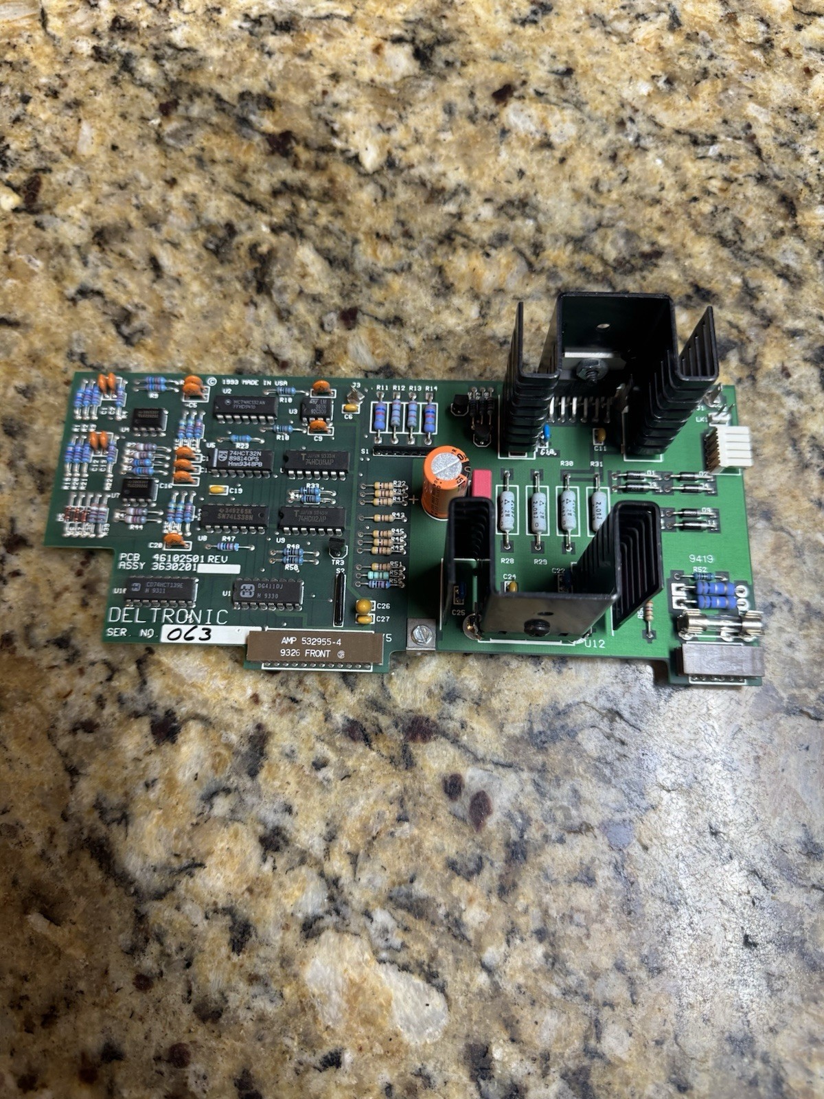 Deltronic PCB 46102501 3630201 Circuit Board Card
