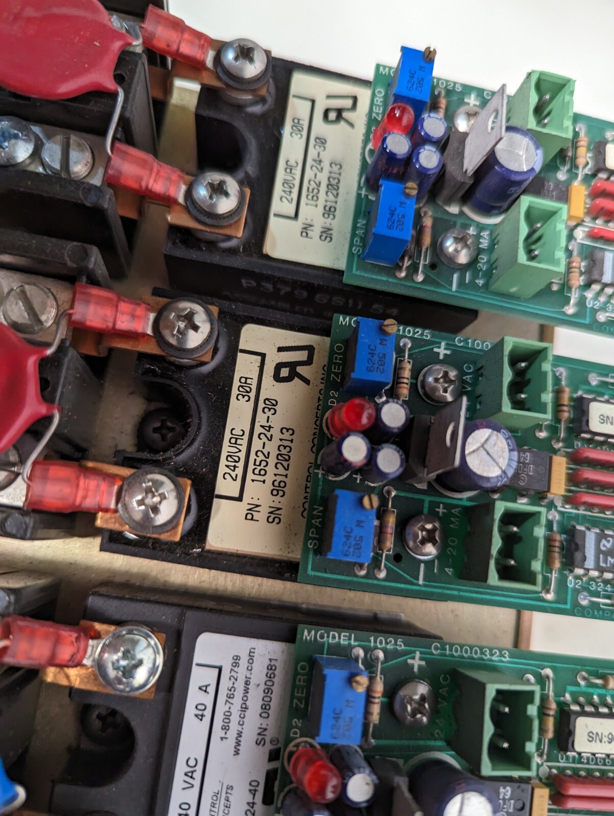 Control Concepts SCR power controller 1600-PM6-01/(4)1652-24-30-USD/(2)1652-24-4