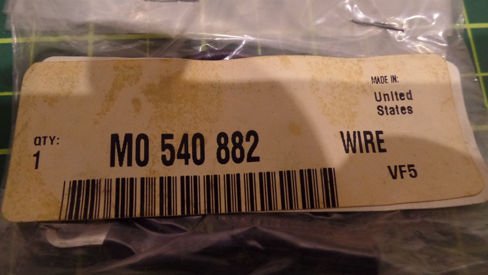 VOLVO MICHIGAN EQUIPMENT WIRE ASSEMBLY MI540882, 540882, MO 540 882, NIB, N.O.S