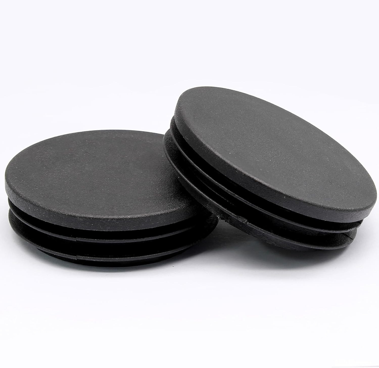 8 Pcs 2 1/2″ round Plastic Plugs, Tubing End Cap Black Insert End Caps Floor Pro