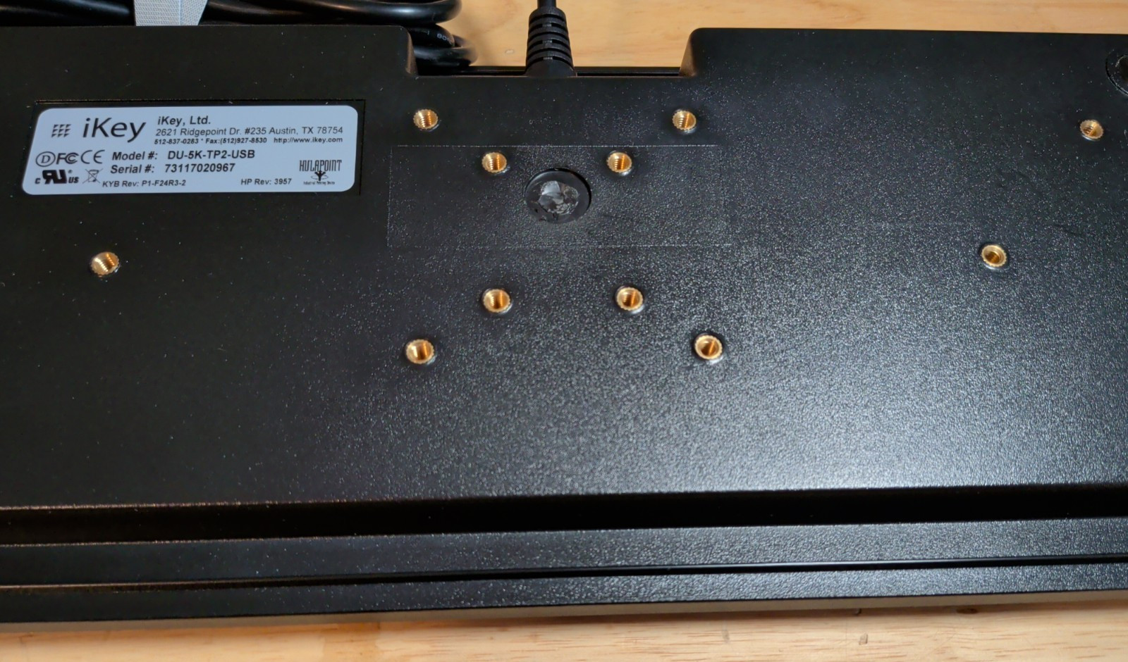 iKey DU-5K-TP2-USB Keyboard w/ Touchpad REV:P1-F24R3-2