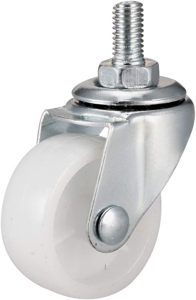 1.5 Inch Swivel Caster Wheels PP 360 Degree Threaded Stem Caster Wheel M8 x 15mm